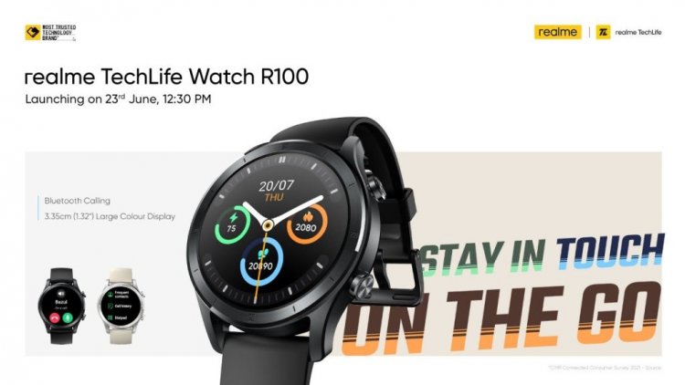 Realme Techlife Watch R100 with 7 Day Battery Life Launched in India: Price, Specifications