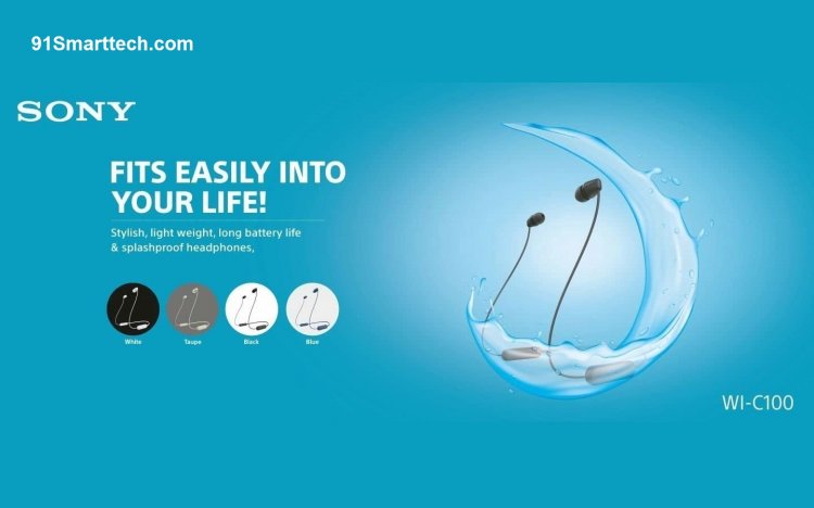 Sony WI-C100 Neckband Wireless Earbuds Launched: Price and Specifications