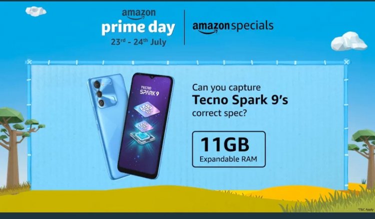 Tecno Spark 9 First Sale on Amazon Prime Day 2022: Check Launch Offers and Prices in India