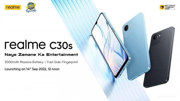 Realme C30s Launching in India on September 14th